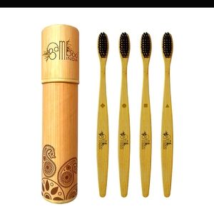 Bamboo Toothbrush : Toothbrush pack of 4 single also available comment for price